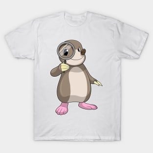 Mole with Magnifying glass T-Shirt